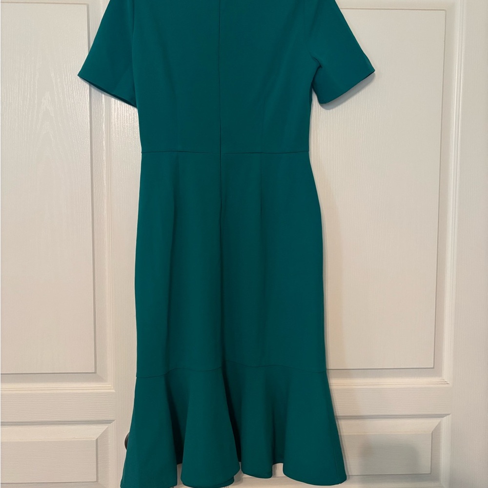 London Style Teal Midi Dress